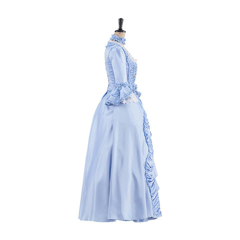Rococo Light Blue Dress – Elegant Cosplay Costume for Enthusiasts - Coscosmos