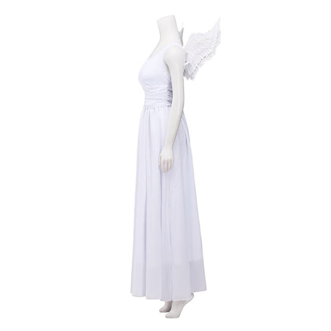 Romeo and Julia - Juliet White Dress Cosplay Costume - Coscosmos