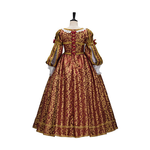 Royal Noble Lady Cape Hood Cosplay Costume – Elegant Anime Dress for Cosplay Enthusiasts - Coscosmos