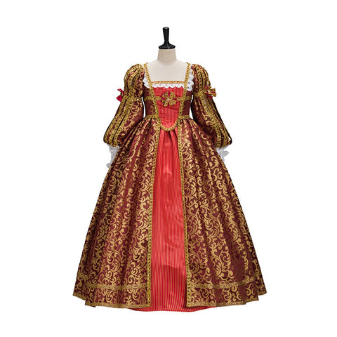 Royal Noble Lady Cape Hood Cosplay Costume – Elegant Anime Dress for Cosplay Enthusiasts - Coscosmos