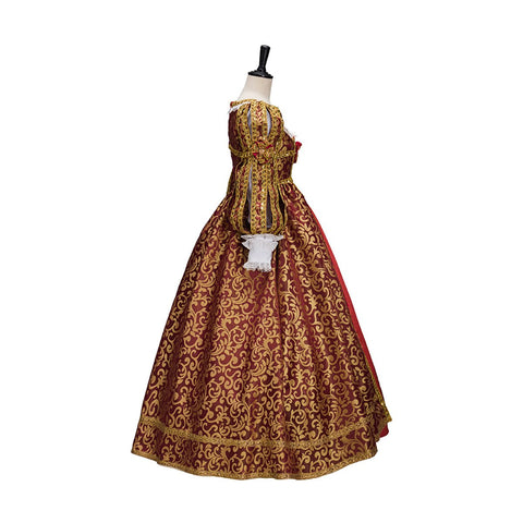 Royal Noble Lady Cape Hood Cosplay Costume – Elegant Anime Dress for Cosplay Enthusiasts - Coscosmos