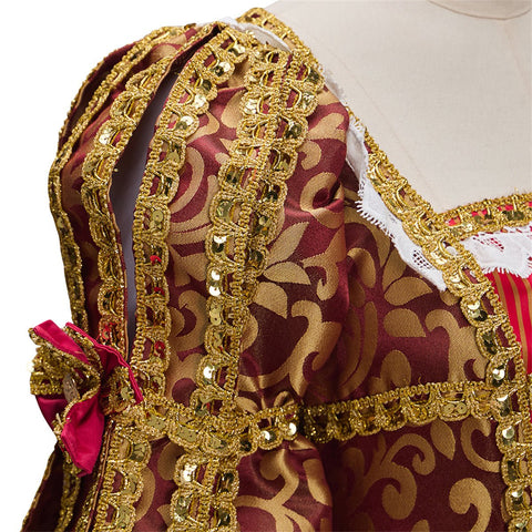 Royal Noble Lady Cape Hood Cosplay Costume – Elegant Anime Dress for Cosplay Enthusiasts - Coscosmos
