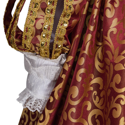 Royal Noble Lady Cape Hood Cosplay Costume – Elegant Anime Dress for Cosplay Enthusiasts - Coscosmos