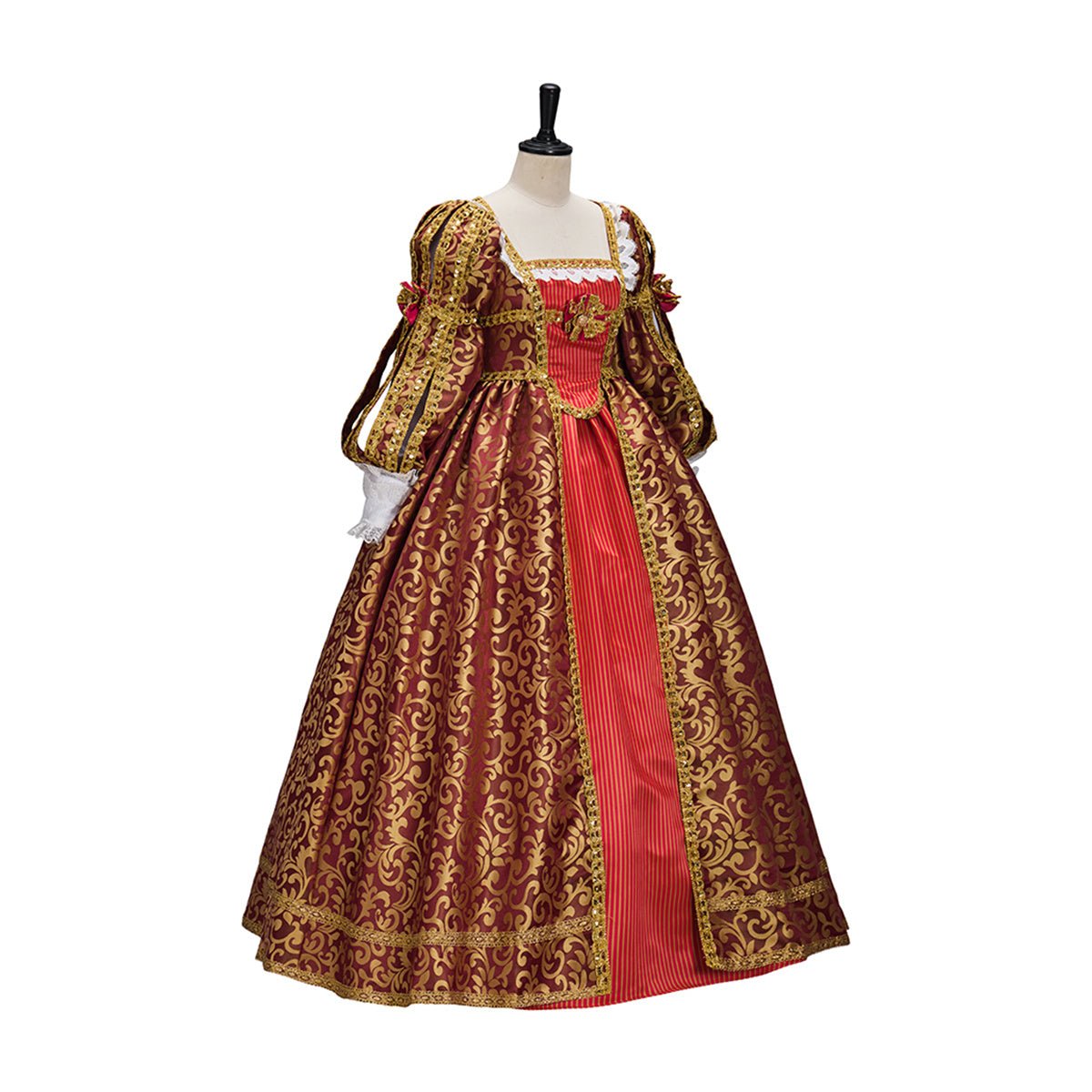 Royal Noble Lady Cape Hood Cosplay Costume – Elegant Anime Dress for Cosplay Enthusiasts - Coscosmos