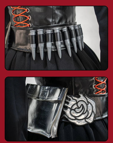 RWBY Ruby Rose Battle Outfit Cosplay Costume - Coscosmos