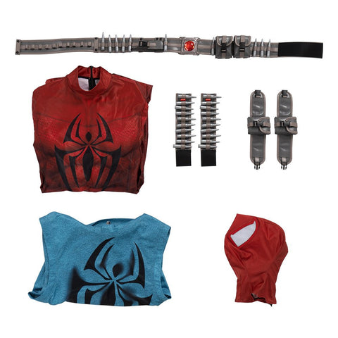 Scarlet Spider Cosplay Costume - Spider - Man: Across the Spider - Verse Authentic Outfit - Coscosmos
