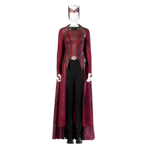 Scarlet Witch Wanda Cosplay Outfit, Doctor Strange in the Multiverse of Madness New Full Set Women Cosplay Costume, Marvel Superhero Fancy Dress - Coscosmos
