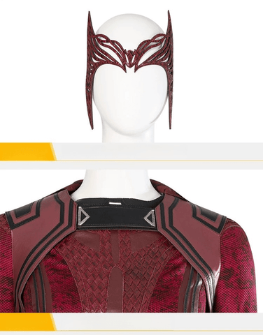 Scarlet Witch Wanda Cosplay Outfit, Doctor Strange in the Multiverse of Madness New Full Set Women Cosplay Costume, Marvel Superhero Fancy Dress - Coscosmos