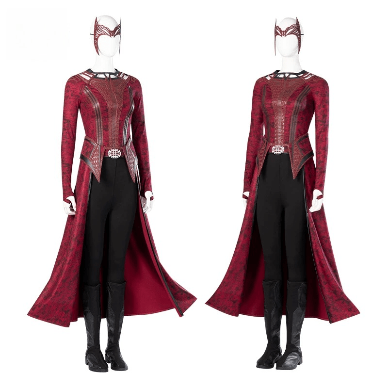 Scarlet Witch Wanda Cosplay Outfit, Doctor Strange in the Multiverse of Madness New Full Set Women Cosplay Costume, Marvel Superhero Fancy Dress - Coscosmos