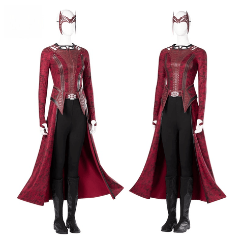 Scarlet Witch Wanda Cosplay Outfit, Doctor Strange in the Multiverse of Madness New Full Set Women Cosplay Costume, Marvel Superhero Fancy Dress - Coscosmos