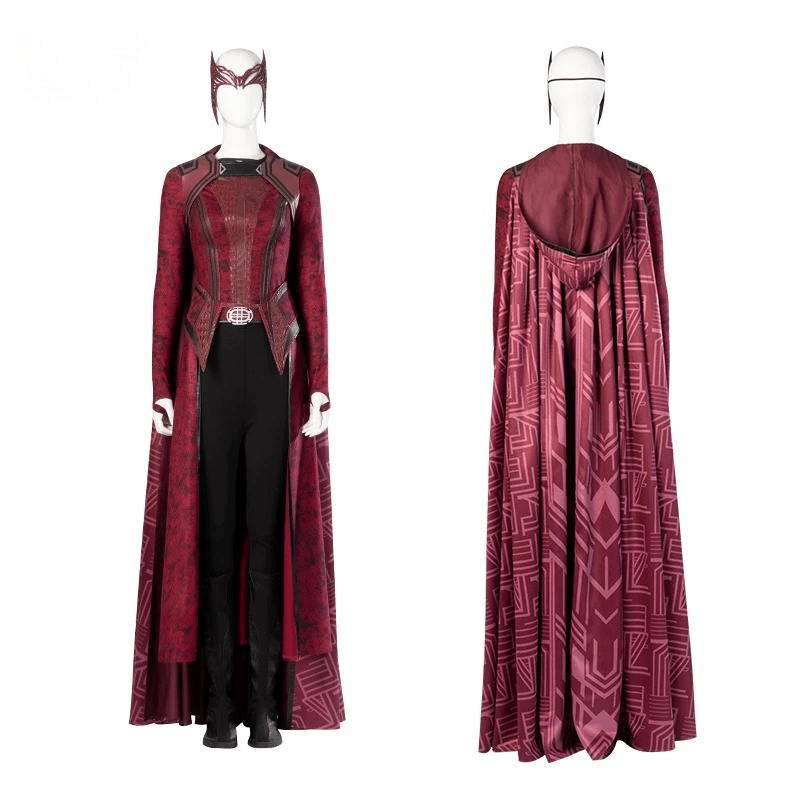 Scarlet Witch Wanda Cosplay Outfit, Doctor Strange in the Multiverse of Madness New Full Set Women Cosplay Costume, Marvel Superhero Fancy Dress - Coscosmos