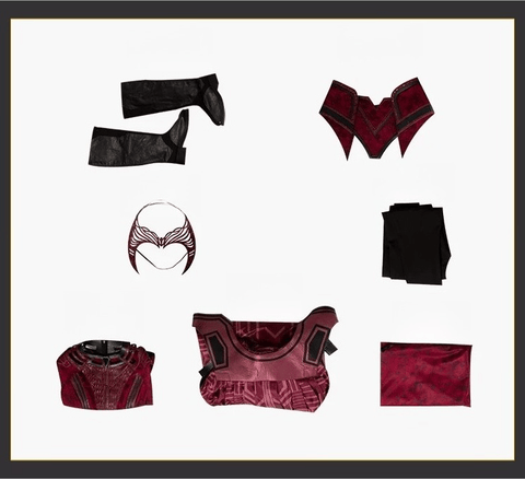 Scarlet Witch Wanda Cosplay Outfit, Doctor Strange in the Multiverse of Madness New Full Set Women Cosplay Costume, Marvel Superhero Fancy Dress - Coscosmos