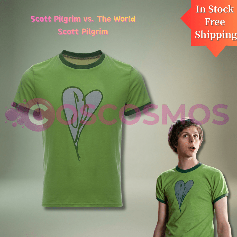 Scott Pilgrim vs. the World Movie T-Shirt & Cosplay Outfit Set - Unisex Casual Wear - Coscosmos