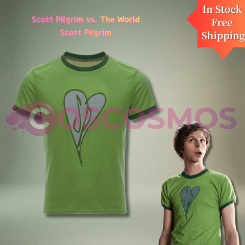 Scott Pilgrim vs. the World Movie T-Shirt & Cosplay Outfit Set - Unisex Casual Wear - Coscosmos