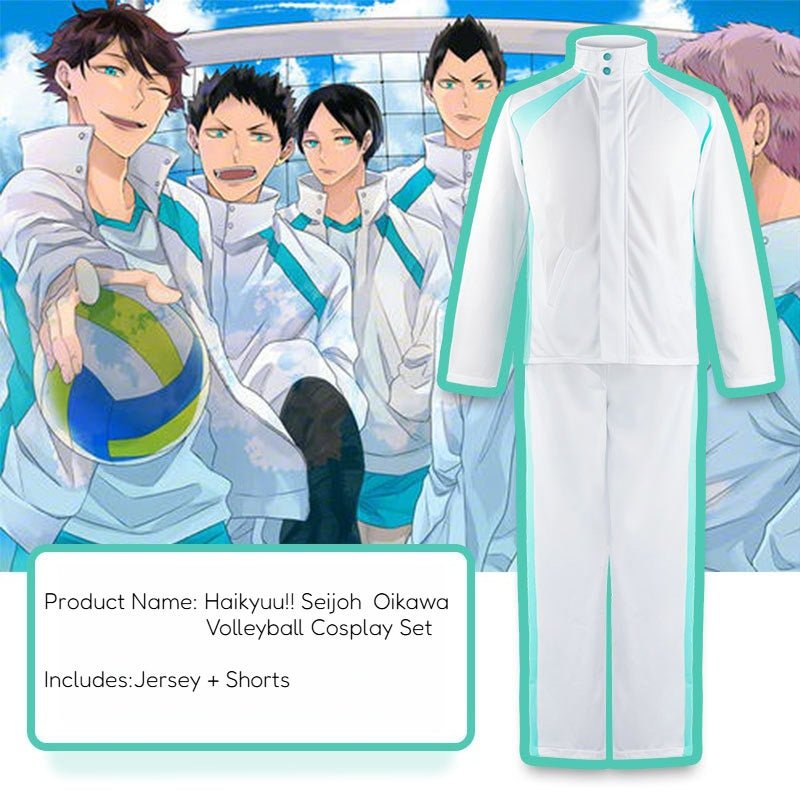 Seijoh Oikawa Tooru Volleyball Uniform - Haikyuu!! Cosplay Costume Set in Stock - Coscosmos