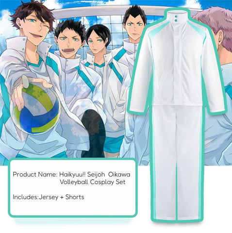 Seijoh Oikawa Tooru Volleyball Uniform - Haikyuu!! Cosplay Costume Set in Stock - Coscosmos