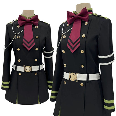 Seraph of the End Hiiragi Shinoa Moon Demon Company Cosplay Costume - Coscosmos
