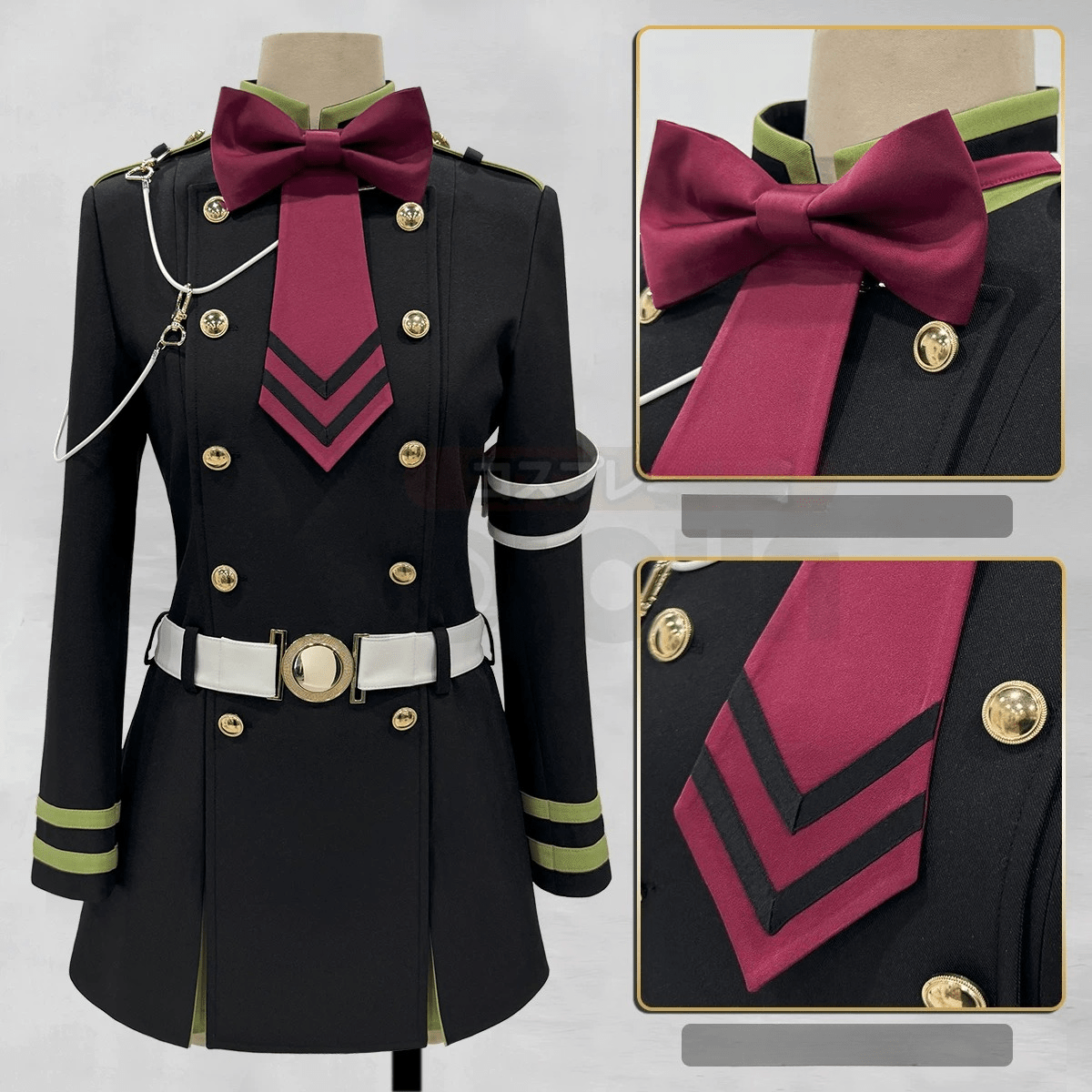 Seraph of the End Hiiragi Shinoa Moon Demon Company Cosplay Costume - Coscosmos