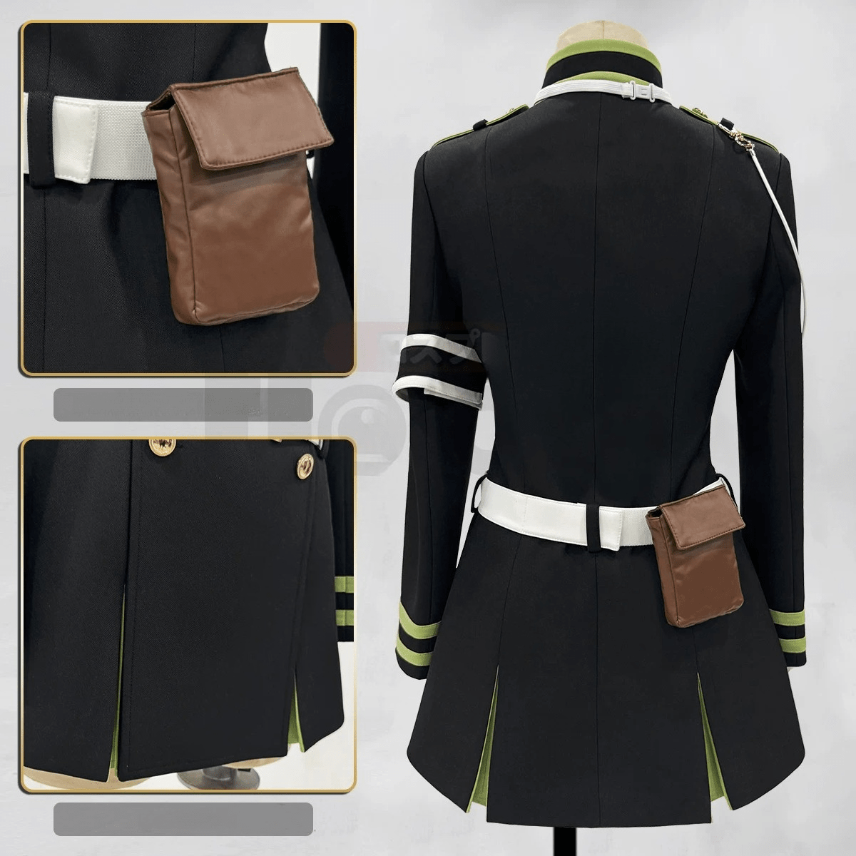 Seraph of the End Hiiragi Shinoa Moon Demon Company Cosplay Costume - Coscosmos