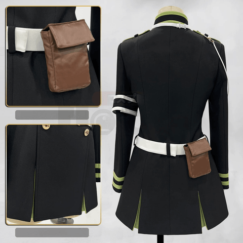 Seraph of the End Hiiragi Shinoa Moon Demon Company Cosplay Costume - Coscosmos