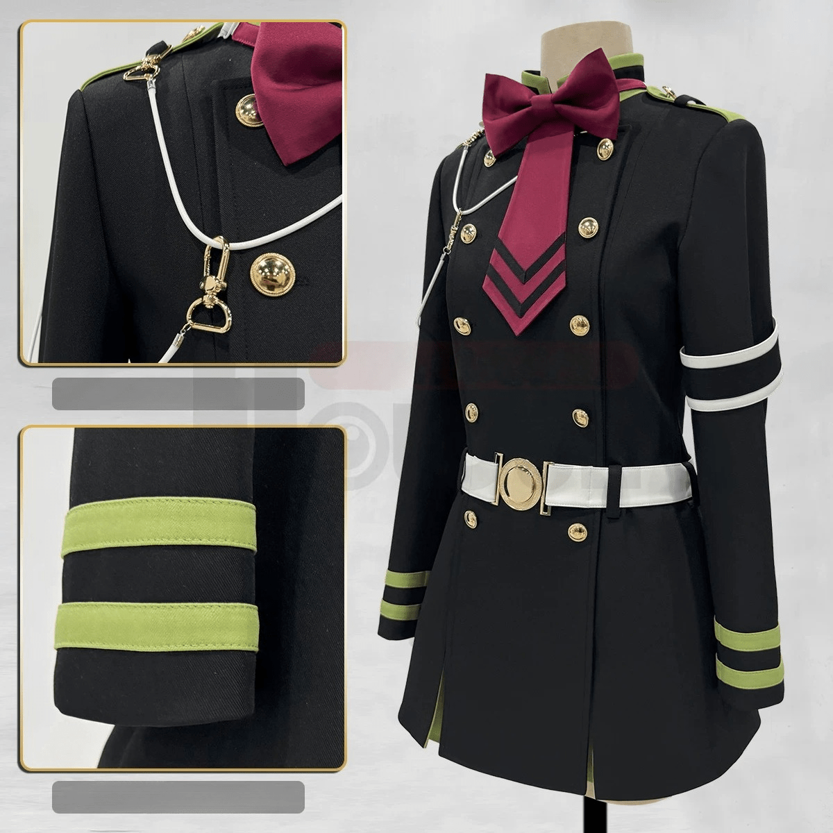 Seraph of the End Hiiragi Shinoa Moon Demon Company Cosplay Costume - Coscosmos