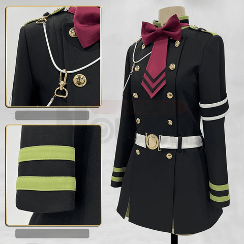 Seraph of the End Hiiragi Shinoa Moon Demon Company Cosplay Costume - Coscosmos