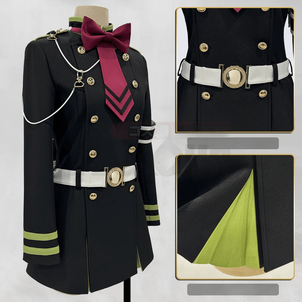 Seraph of the End Hiiragi Shinoa Moon Demon Company Cosplay Costume - Coscosmos