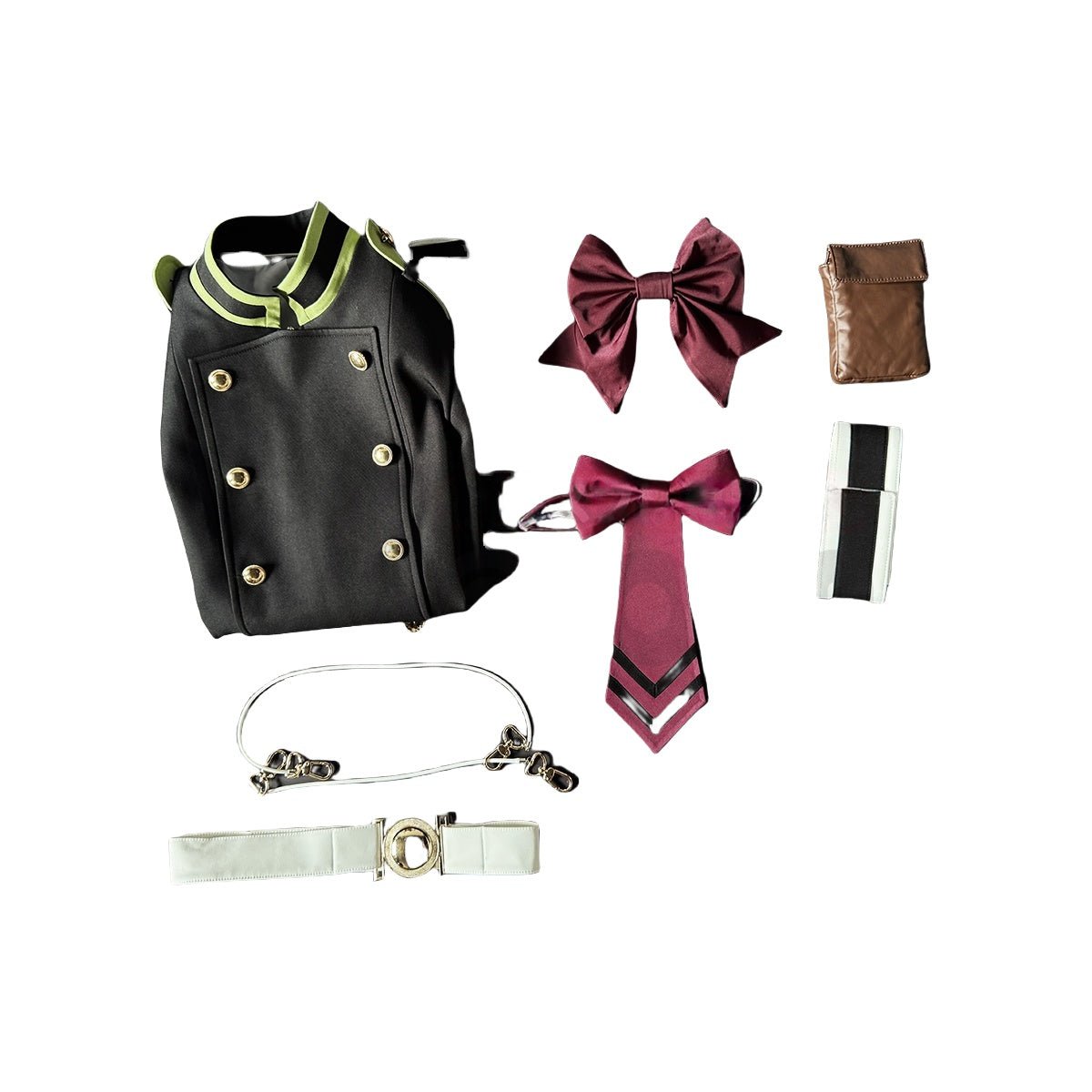 Seraph of the End: Shinoa Hīragi – Moon Demon Company Squad Leader Cosplay Uniform Set - Coscosmos