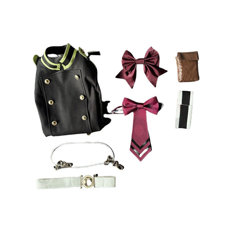 Seraph of the End: Shinoa Hīragi – Moon Demon Company Squad Leader Cosplay Uniform Set - Coscosmos