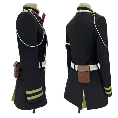 Seraph of the End: Shinoa Hīragi – Moon Demon Company Squad Leader Cosplay Uniform Set - Coscosmos