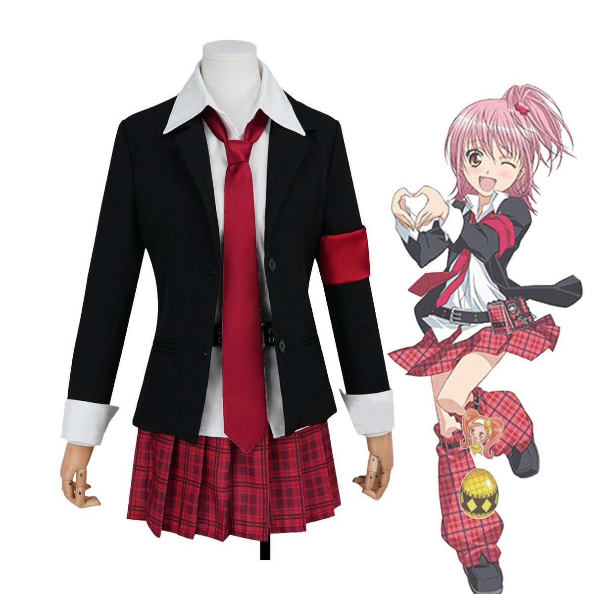Shugo Chara! Amu Hinamori Cosplay Costume – Anime Outfit for Halloween, Conventions & Themed Parties - Coscosmos