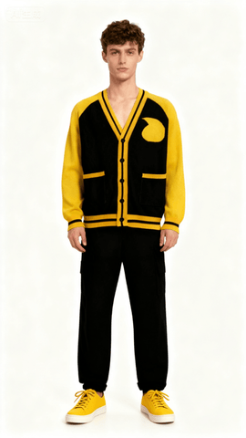 Soul Eater Death the Kid Yellow Sweater Cosplay Costume - Coscosmos