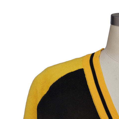 Soul Eater Death the Kid Yellow Sweater Cosplay Costume - Coscosmos