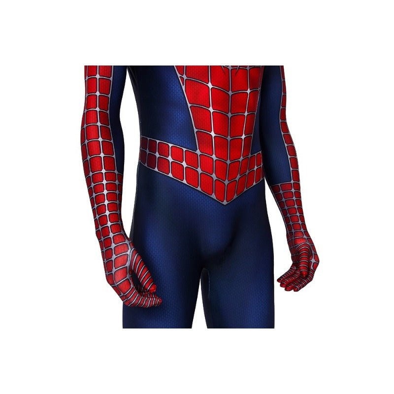 Spider - Man 2 Tobey Maguire Cosplay Costume Bodysuit Zentai Tight Jumpsuit - Coscosmos