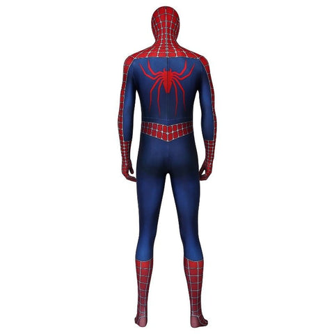 Spider - Man 2 Tobey Maguire Cosplay Costume Bodysuit Zentai Tight Jumpsuit - Coscosmos