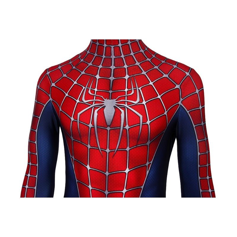 Spider - Man 2 Tobey Maguire Cosplay Costume Bodysuit Zentai Tight Jumpsuit - Coscosmos