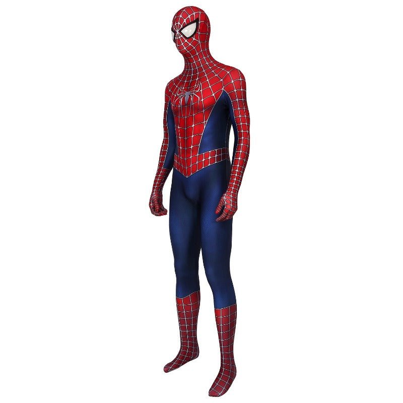 Spider - Man 2 Tobey Maguire Cosplay Costume Bodysuit Zentai Tight Jumpsuit - Coscosmos