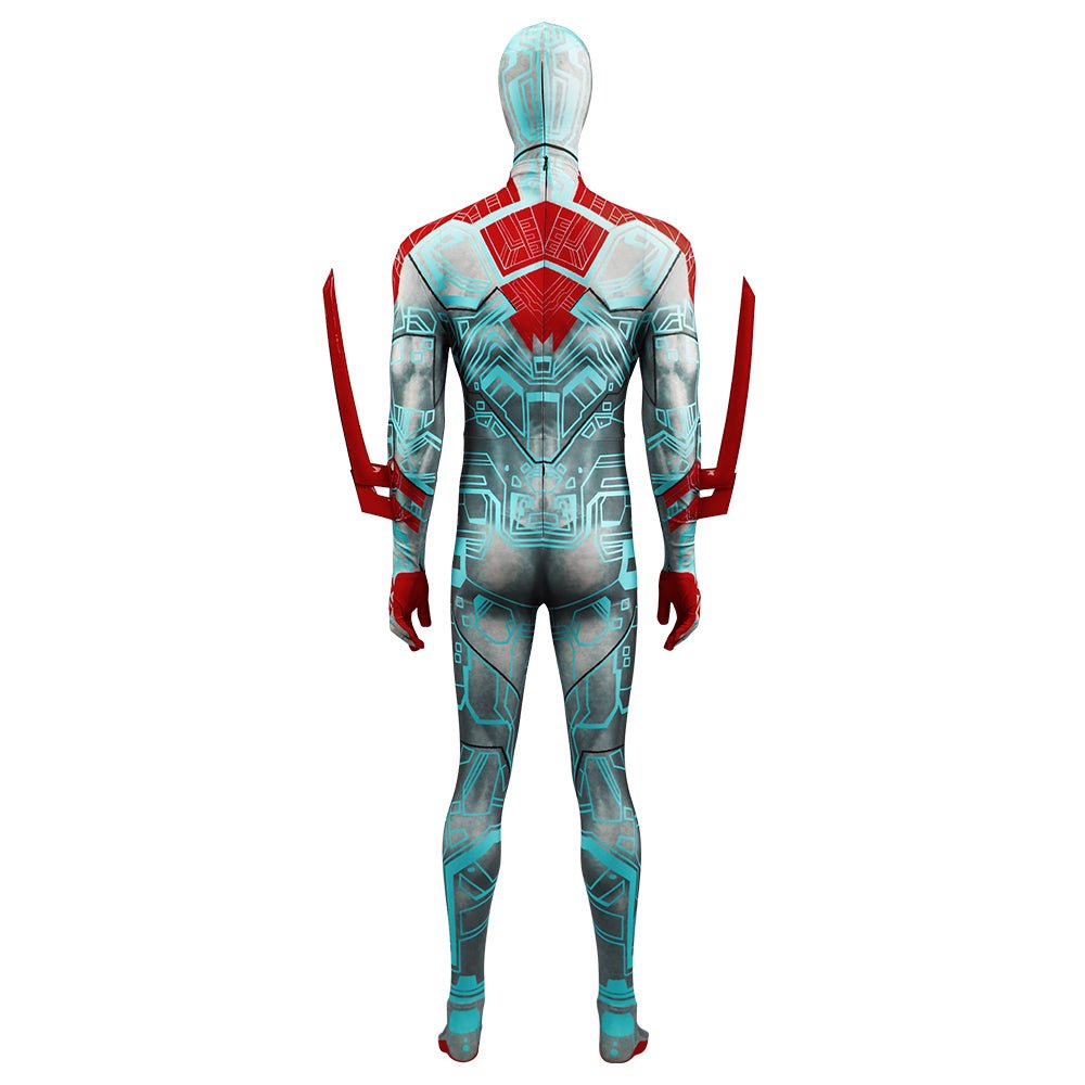 Spider - Man 2099 Patterns Cosplay Jumpsuit Outfit Halloween Costume Bodysuit Suit - Coscosmos