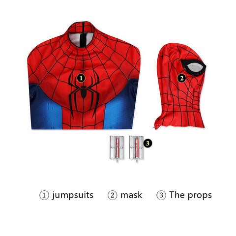 Spider - Man 4: Spider - Man: The New Day Peter Parker Suit* - Official Movie Spandex Costume - Coscosmos