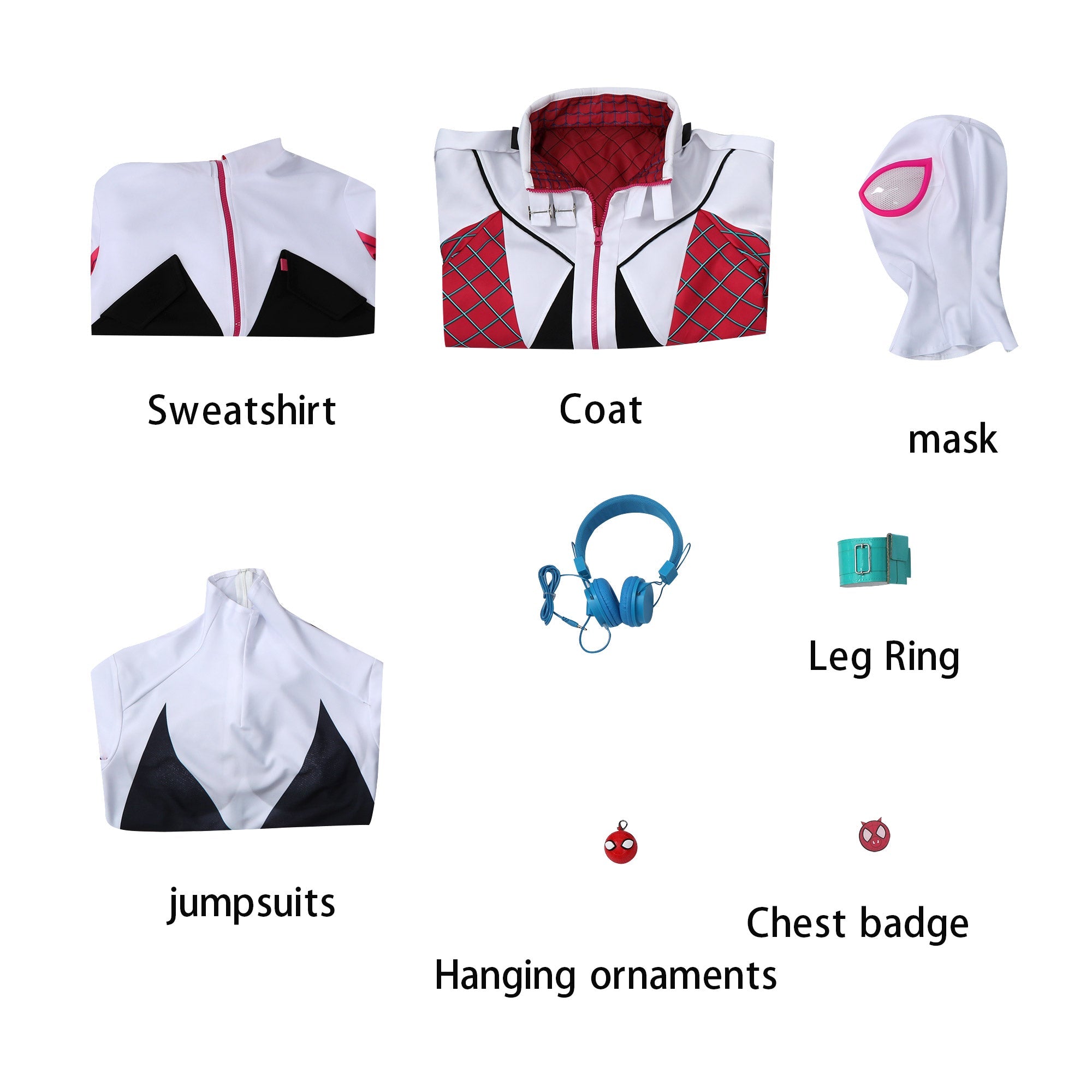Spider - Man: Across the Spider - Verse Gwen Stacy Cosplay Costume - Coscosmos