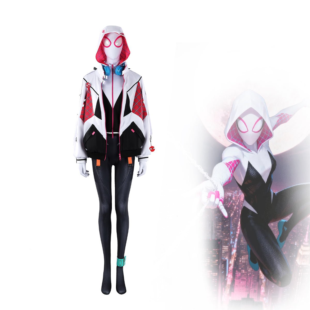 Spider - Man: Across the Spider - Verse Gwen Stacy Cosplay Costume - Coscosmos