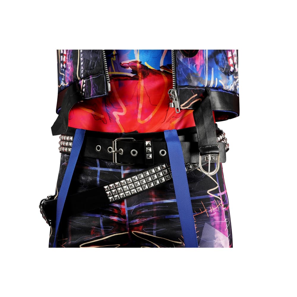 Spider - Man: Across the Spider - Verse - Spider - Punk Hobie Brown Cosplay Costume Full Set - Coscosmos