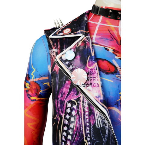 Spider - Man: Across the Spider - Verse - Spider - Punk Hobie Brown Cosplay Costume Full Set - Coscosmos