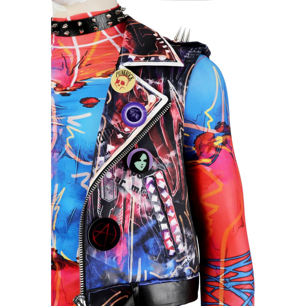 Spider - Man: Across the Spider - Verse - Spider - Punk Hobie Brown Cosplay Costume Full Set - Coscosmos