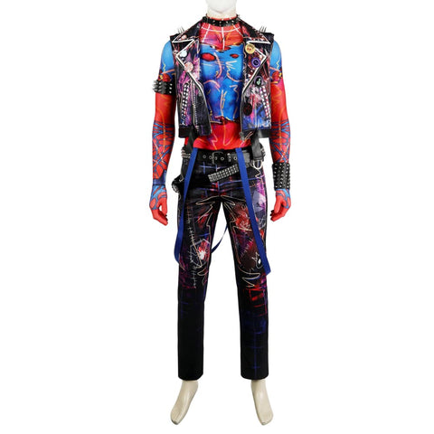 Spider - Man: Across the Spider - Verse - Spider - Punk Hobie Brown Cosplay Costume Full Set - Coscosmos