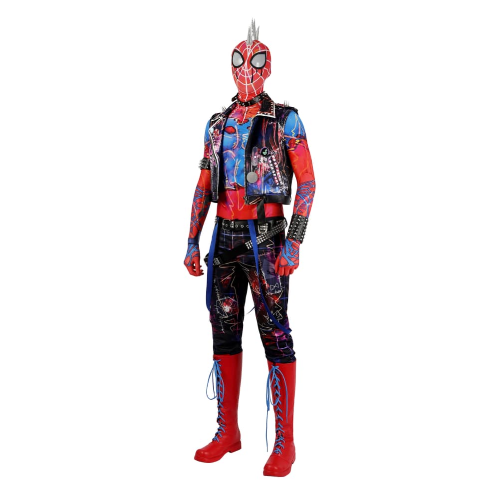 Spider - Man: Across the Spider - Verse - Spider - Punk Hobie Brown Cosplay Costume Full Set - Coscosmos