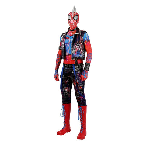 Spider - Man: Across the Spider - Verse - Spider - Punk Hobie Brown Cosplay Costume Full Set - Coscosmos