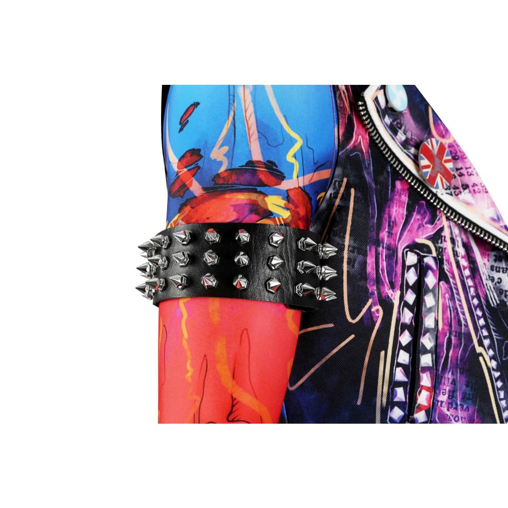 Spider - Man: Across the Spider - Verse - Spider - Punk Hobie Brown Cosplay Costume Full Set - Coscosmos