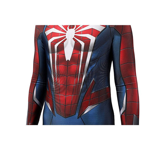 Spider - Man Game Peter Parker Printed Jumpsuit Kids Cosplay Costume Halloween - Coscosmos