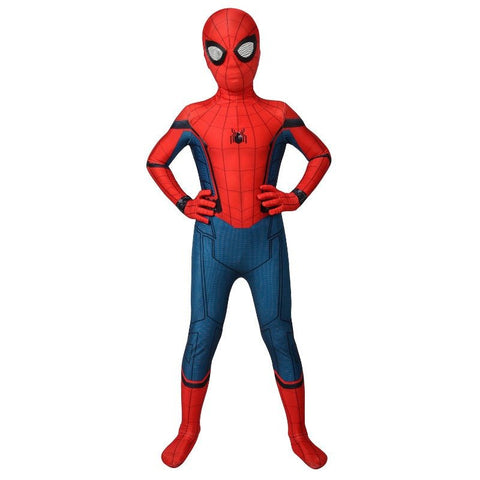 Spider - Man Homecoming Kids Jumpsuit Halloween Cosplay Costume - Coscosmos